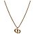 Collana Dior CD Oro in Metallo