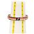 Fendi Bracciale Rigido FF Rosa Argento - vista 7