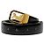 Céline Cintura in pelle nera e oro