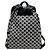 Céline Black Trionphe Canvas Backpack - view 3