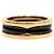 Anello Bulgari B.Zero1 in ceramica nero e oro