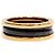 Anello Bulgari B.Zero1 in ceramica nero e oro - vista 2