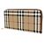 Burberry Cartera Zip Round de piel Check - vista 2