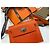Hermès Cartera Kelly Compact Pocket Orange Silver-tone - vista 6