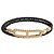 Hermès Bracciale Roulis Double Tour da donna in pelle Gold Noir