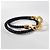 Hermès Bracciale Roulis Double Tour da donna in pelle Gold Noir - vista 5
