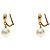 Dior Navy Clip-Ohrringe Gold - Ansicht 2