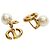 Dior Navy Clip-Ohrringe Gold - Ansicht 4