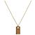 Dior Collar Placa Cubic Dorado