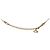 Dior Collar Placa Cubic Dorado - vista 3