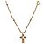 Dior Collana Croce in Oro e Zirconia