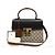 Gucci GG Supreme Canvas Black Leather Padlock Small Top Handle Tasche - Ansicht 2
