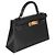 Hermès Black Madame Lizard Touch Sellier Mini Kelly 20 II GHW - vista 4