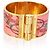 Bracciale Hermès Rose Couture Brides de Gala placcato oro