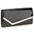 Jimmy Choo Clutch Bos Taurus in pelle di vitello nera - vista 2