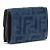 Fendi FF Monogramm Trifold Wallet aus blauem Jacquard - Ansicht 2