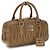 Miu Miu Borsa a tracolla Bos Taurus in pelle di vitello beige - vista 2