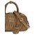 Miu Miu Borsa a tracolla Bos Taurus in pelle di vitello beige - vista 4