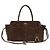 Prada Borsa a tracolla Bos Taurus in pelle di vitello marrone