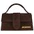 Jacquemus Borsa in pelle di vitello marrone