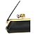 Jacquemus Clutch in pelle di agnello nera - vista 3