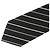 Autre Marque Cravatta Saint Laurent in seta jacquard nera a righe - vista 3