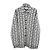 Prada Strickcardigan mit Multi-Pattern in Schwarz-Weiß