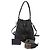 Prada Borsa a secchiello in pelle Vitello Daino Nero
