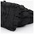 Tote Prada Borsa a spalla e mano Gofre Black Gold Hardware - vista 10