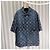 Louis Vuitton Giacca-camicia a maniche corte in denim chambray Monogram - vista 3