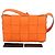 Bottega Veneta Borsa a Tracolla Piccola Weaving Orange Cassette