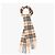Burberry Sciarpa Slim Check in cashmere con frange - vista 5