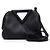 Bottega Veneta Borsa Tote e a Tracolla Nappa Triangle Small Black Point Top
