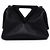 Bottega Veneta Borsa Tote e a Tracolla Nappa Triangle Small Black Point Top - vista 4