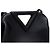 Bottega Veneta Borsa Tote e a Tracolla Nappa Triangle Small Black Point Top - vista 8