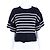 Christian Dior Kurzarm Strick Navy