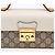 Gucci GG Supreme Mini Canvas Top Handle Shoulder Bag mit Paddle Lock Weiß - Ansicht 3