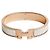 Hermès Bracciale Rigido Blanc da Donna Rose Gold White GM