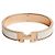 Hermès Bracciale Rigido Blanc da Donna Rose Gold White GM - vista 2