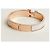 Hermès Bracciale Rigido Blanc da Donna Rose Gold White GM - vista 3