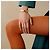 Hermès Bracciale Rigido Blanc da Donna Rose Gold White GM - vista 4