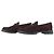 Gucci Mocassini con morsetto in camoscio marrone scuro - vista 5