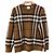 Burberry Damen Strickoberteil aus Wolle mit Karomuster - Brown