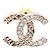 Chanel Orecchini matelassé in cristallo CC Gold - vista 2