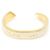 Céline Bracciale Cuff Piccolo a Nastro in Smalto Oro e Avorio