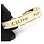 Céline Bracciale Cuff Piccolo a Nastro in Smalto Oro e Avorio - vista 5