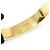 Céline Bracciale Cuff Piccolo a Nastro in Smalto Oro e Avorio - vista 6