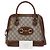 Gucci Borsa piccola con manico Horsebit marrone