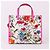 Gucci Borsa Tote e a Tracolla Media con Stampa Floreale - vista 5