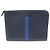 Prada Clutch Navy Saffiano Travel Stripe